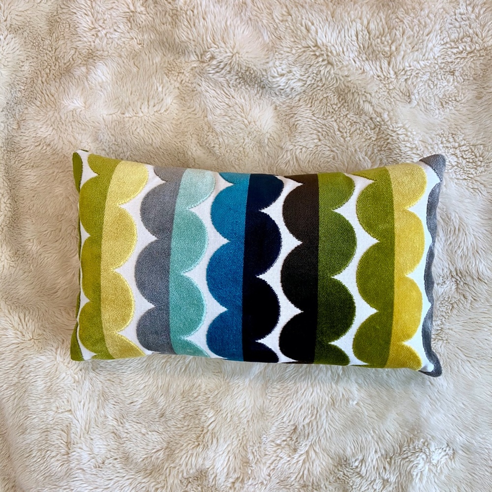 Jonathan Adler Velvet Lumbar Pillow